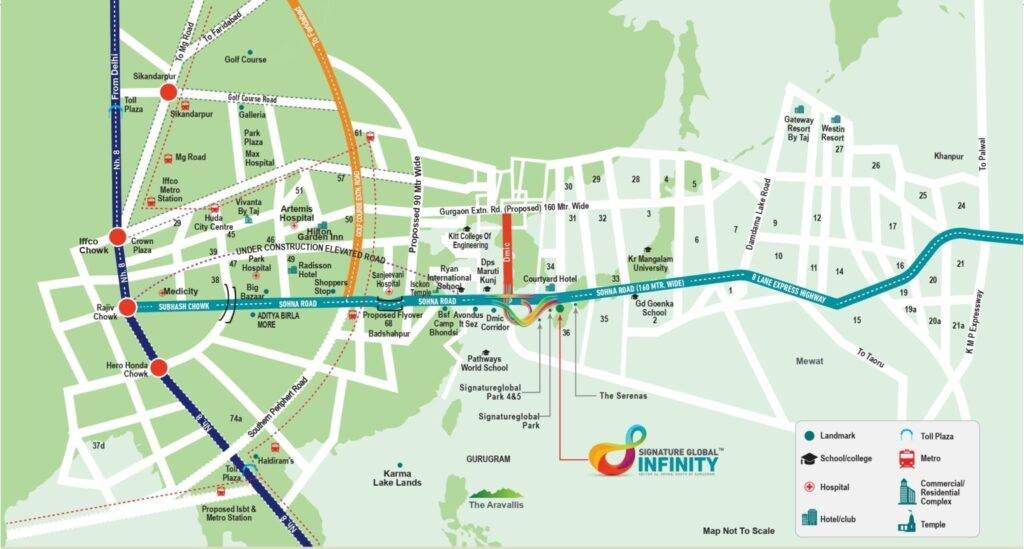 Signature-Global-Infinity-Mall-Location-Map