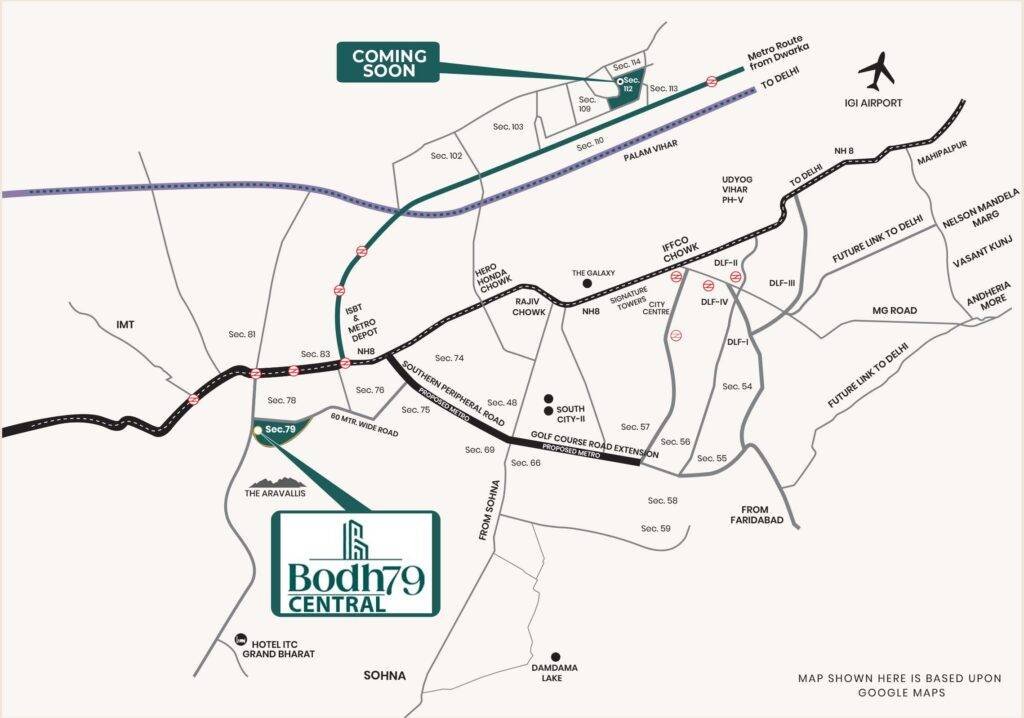 True Habitat Bodh 79 Central Location Map