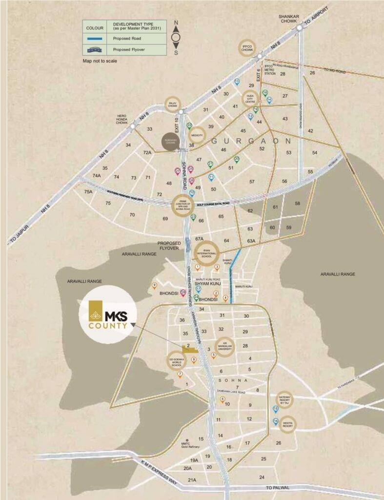 MKS County Location Map