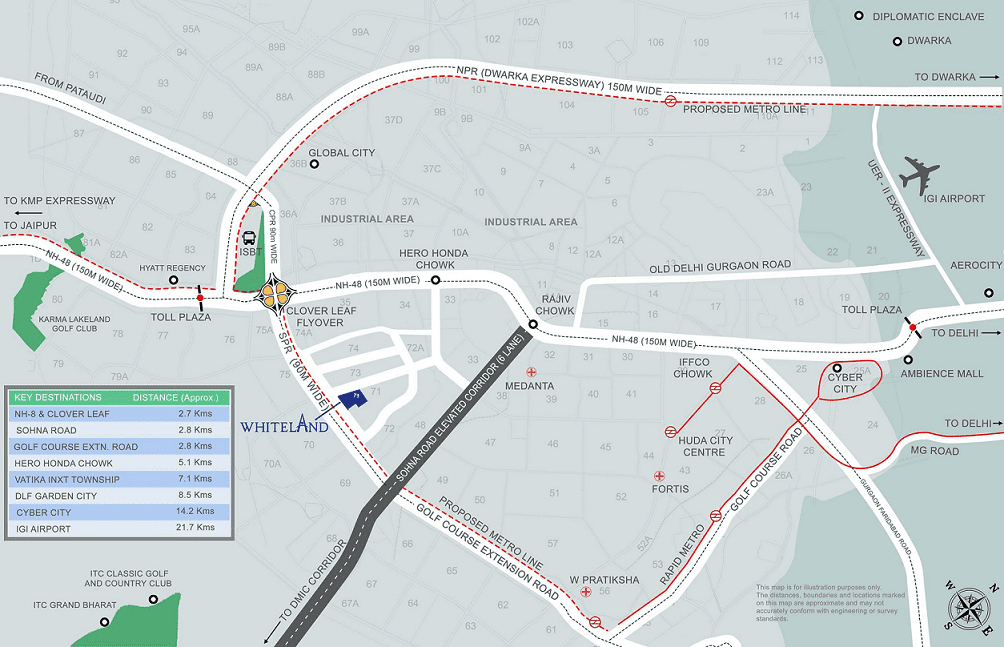 Whiteland Urban Cubes 71 Location Map