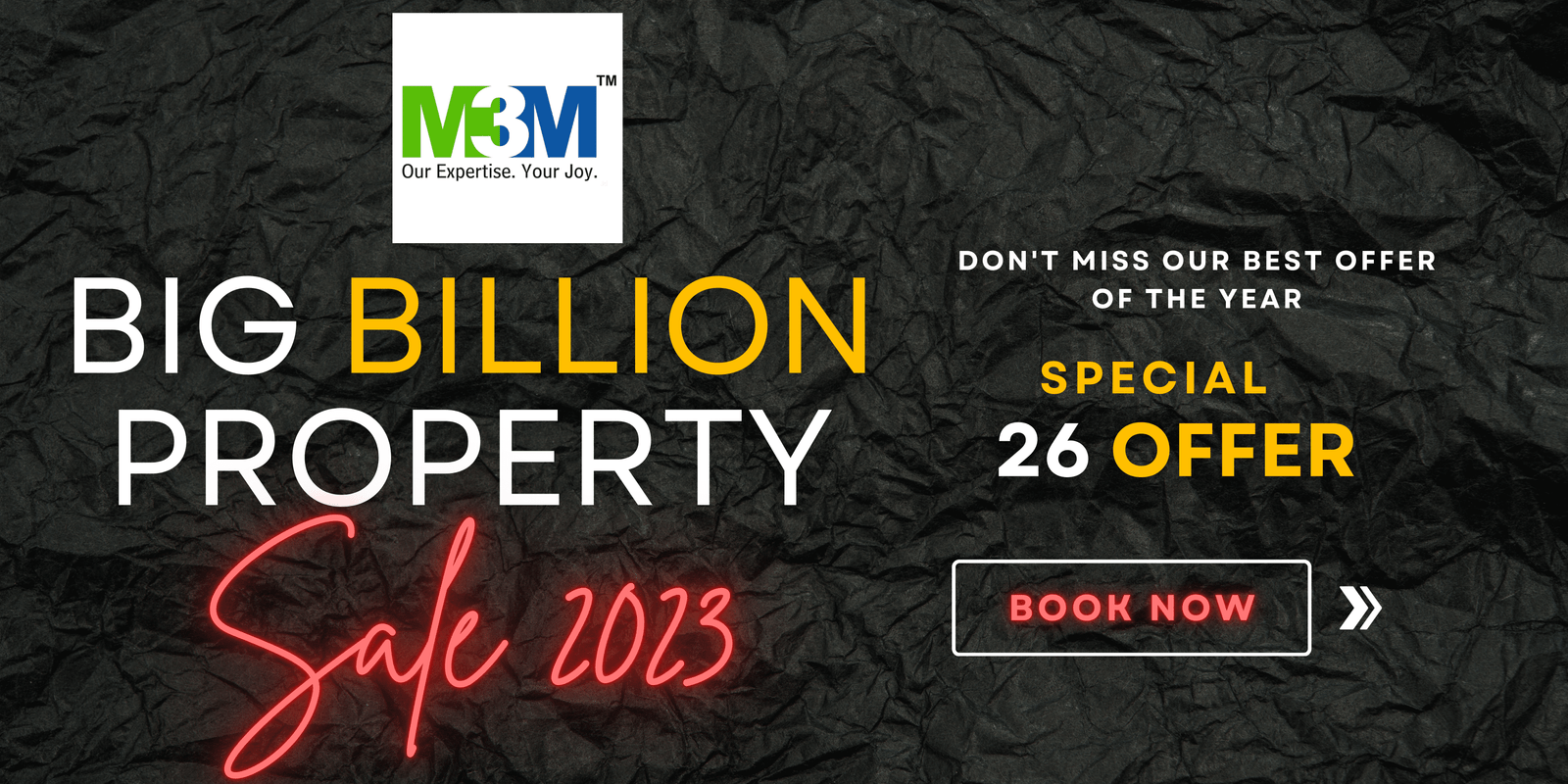 M3M Special 26 Big Billion Property Sale 2023 in Gurugram-min
