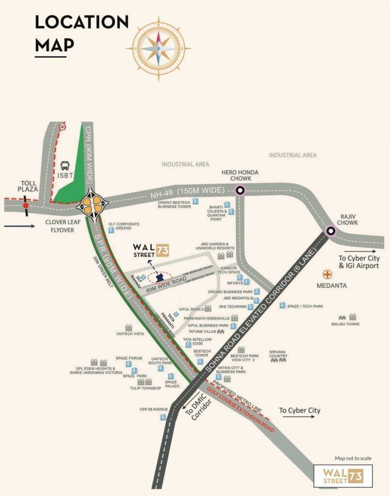 Wal Street 73 Location Map