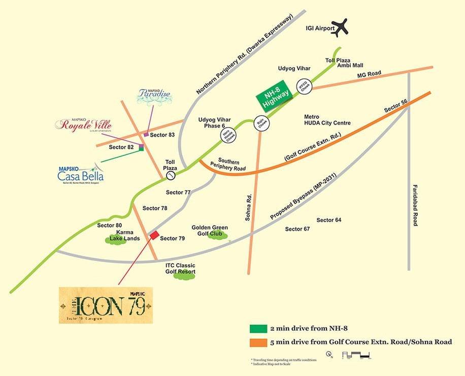 Mapsko The ICON 79 Location Map