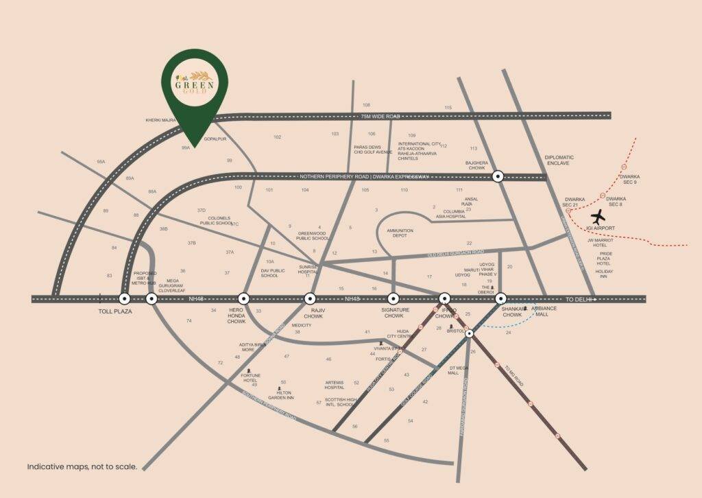 BST Green Gold Location Map