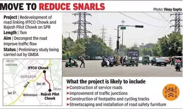 Golf Course Road-like makeover for road linking NH-8 and Southern Peripheral Road soon 1 move to reduce snarls