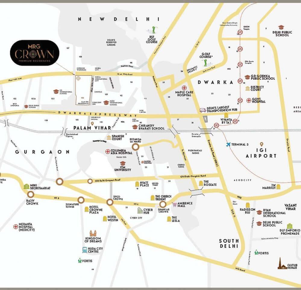 MRG The Walk Location Map