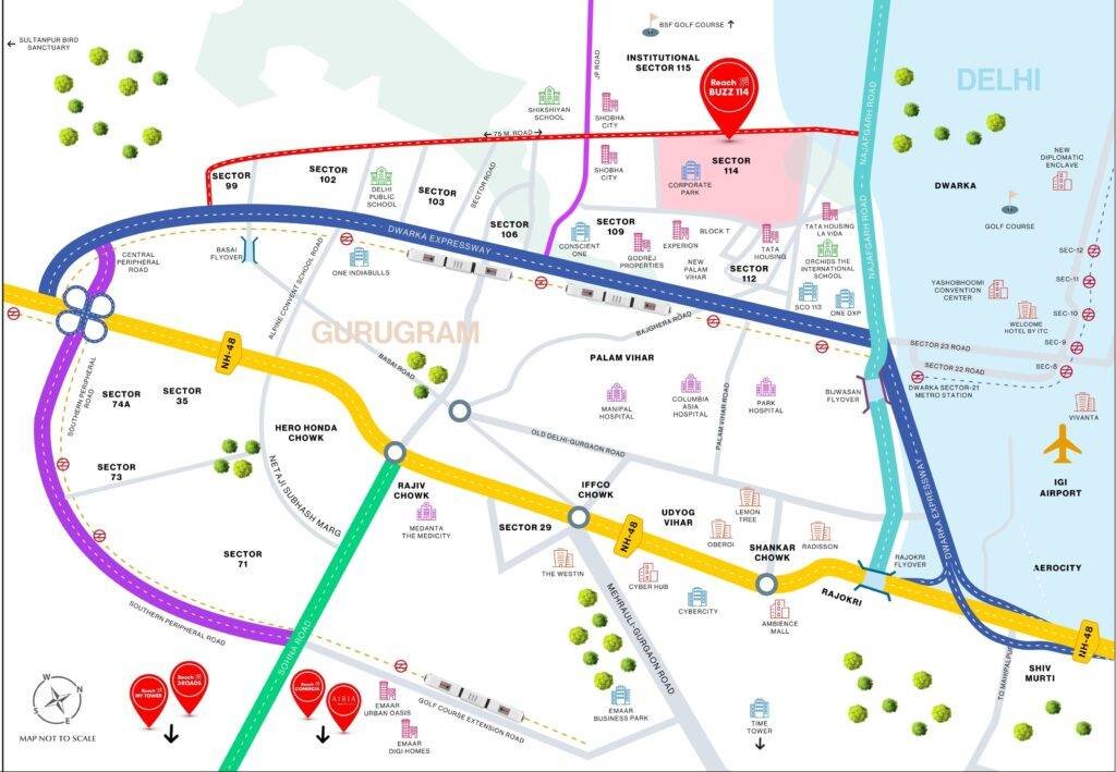 Reach Buzz 114 Location Map