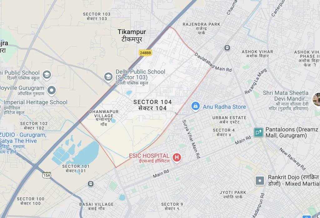 Indiabulls Estate Club 1 Location Map