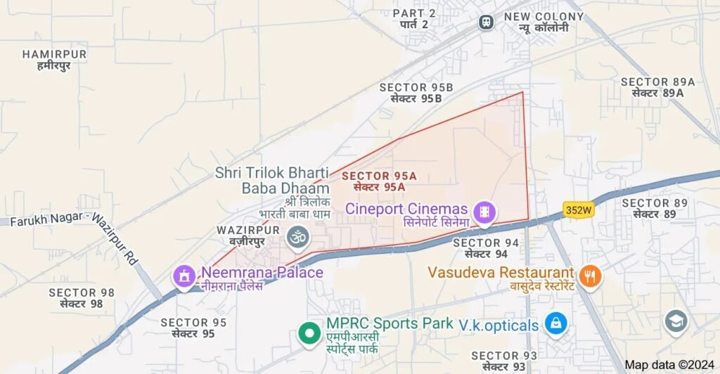 Maestro Residences Sector 95A Gurgaon Location Map