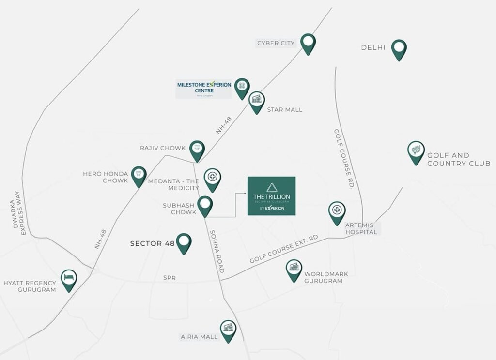 Experion The Trillion Location Map