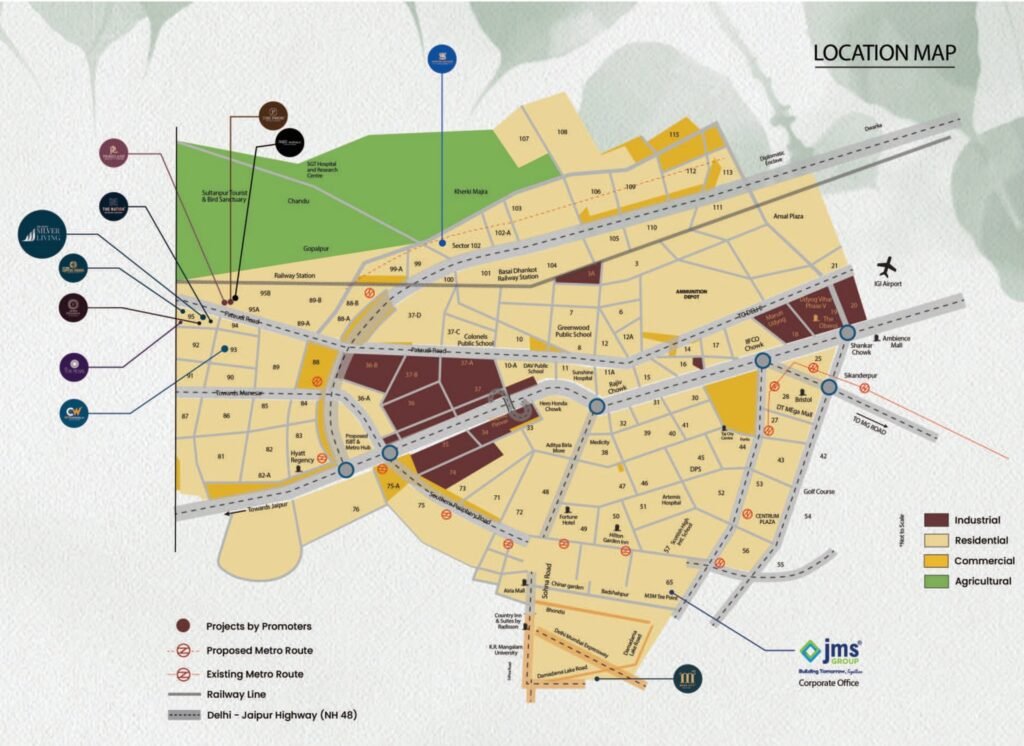 JMS Silver Living Location Map