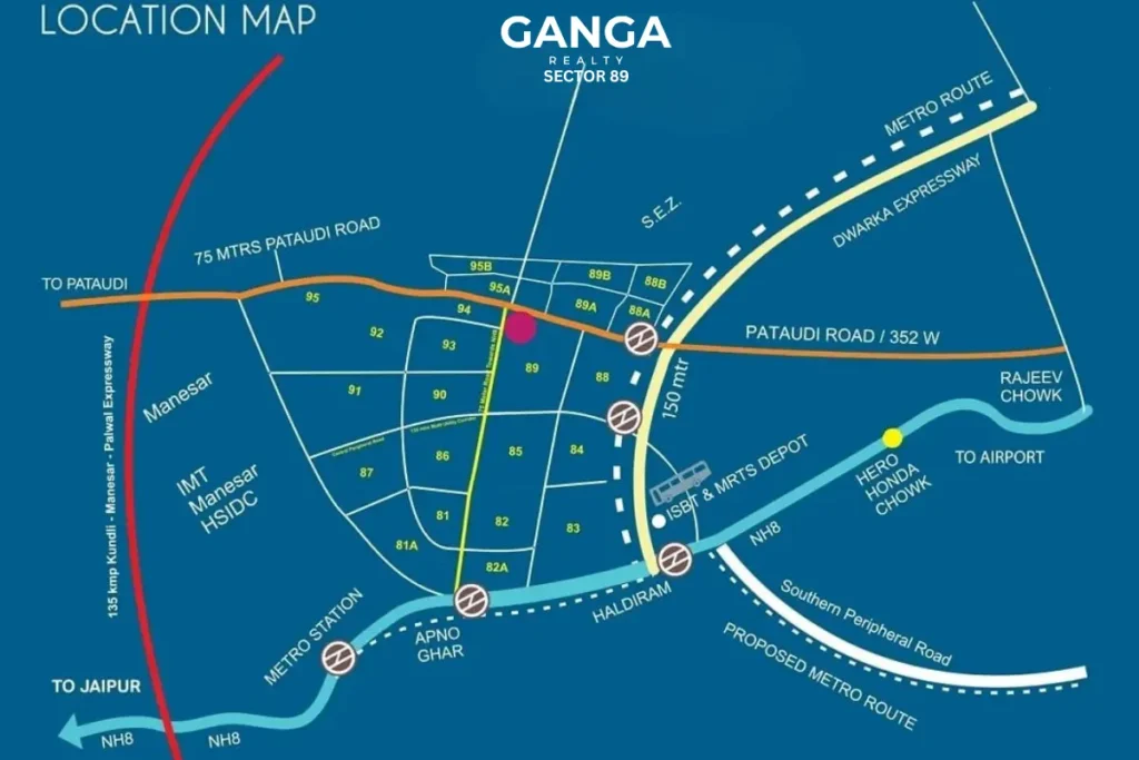 Ganga-Realty-LIV-89-Loaction-Map