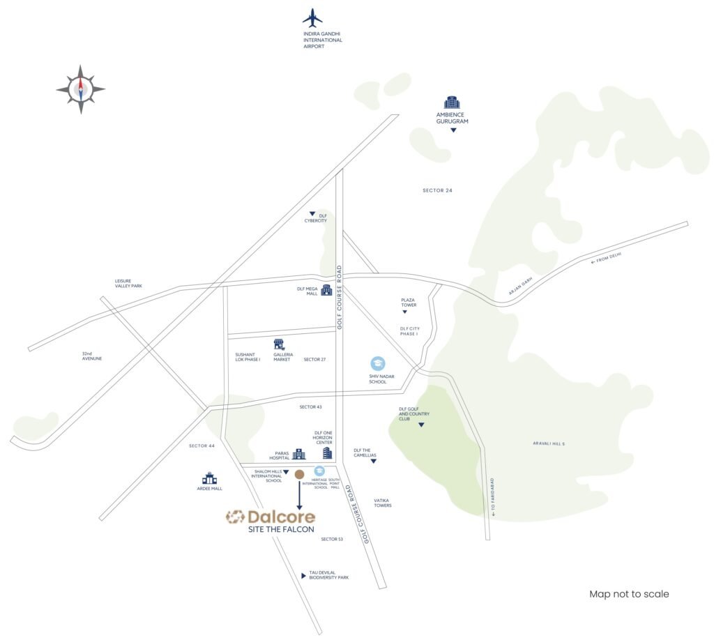 Dalcore The Falcon Location Map