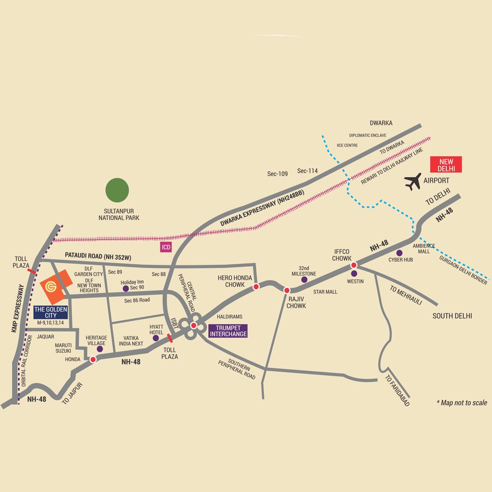 Meffier Infra Residence 66 Location Map