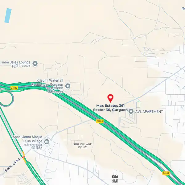 Max Estates 361 Location Map