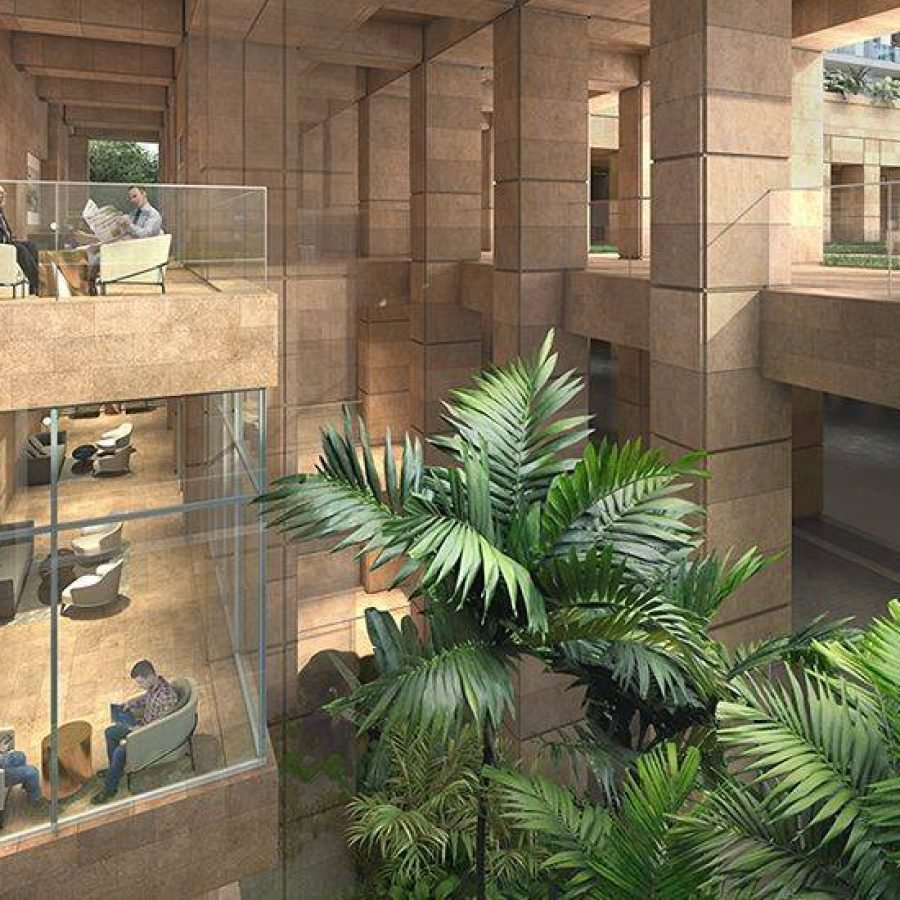 Naturally Lit Basement with vertical landscaping and exclusive drop off zones